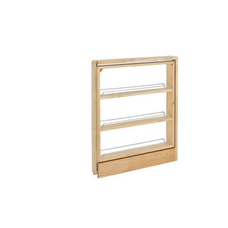 Rev-A-Shelf Maple Veneer, Light Brown, 3 in W, 27.31 in H, 23 in D, 23 in L, Light Brown 438-BC-3C